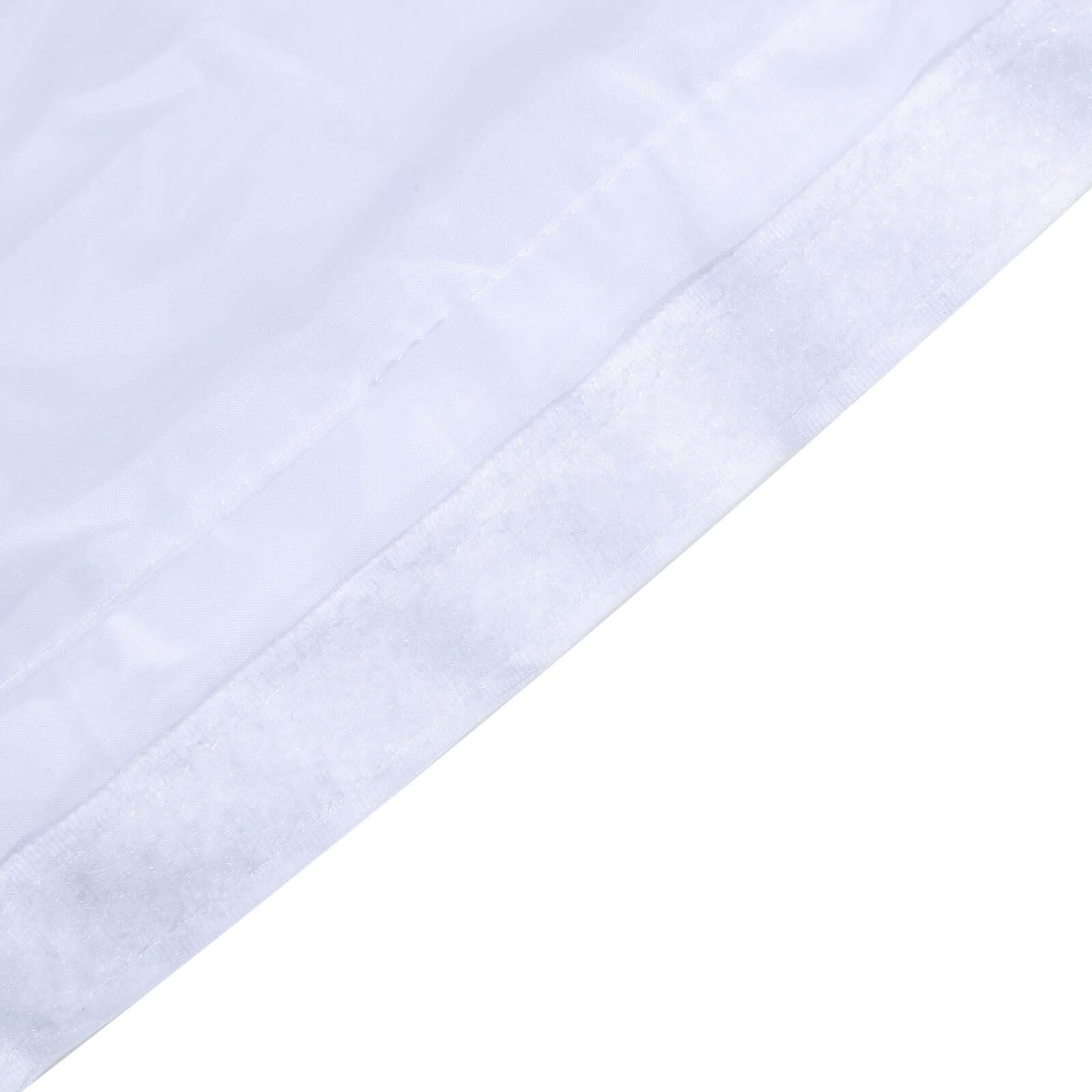 Tulle 17ft Table Skirt White - 4 Layer Pleated Tutu Chic & Soft Event Table Cover