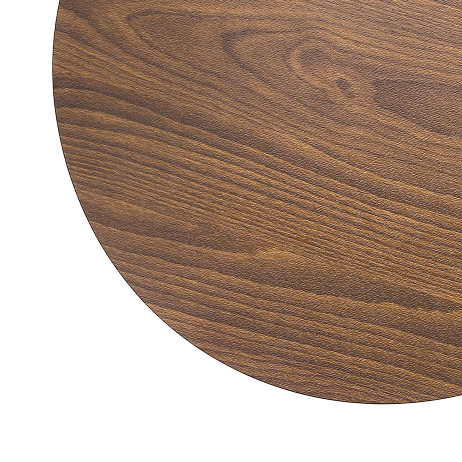 6-Pack Disposable Table Placemats in Brown with Walnut Wood Design - Cardboard Placemats for Rustic & Farmhouse Themes 13"
