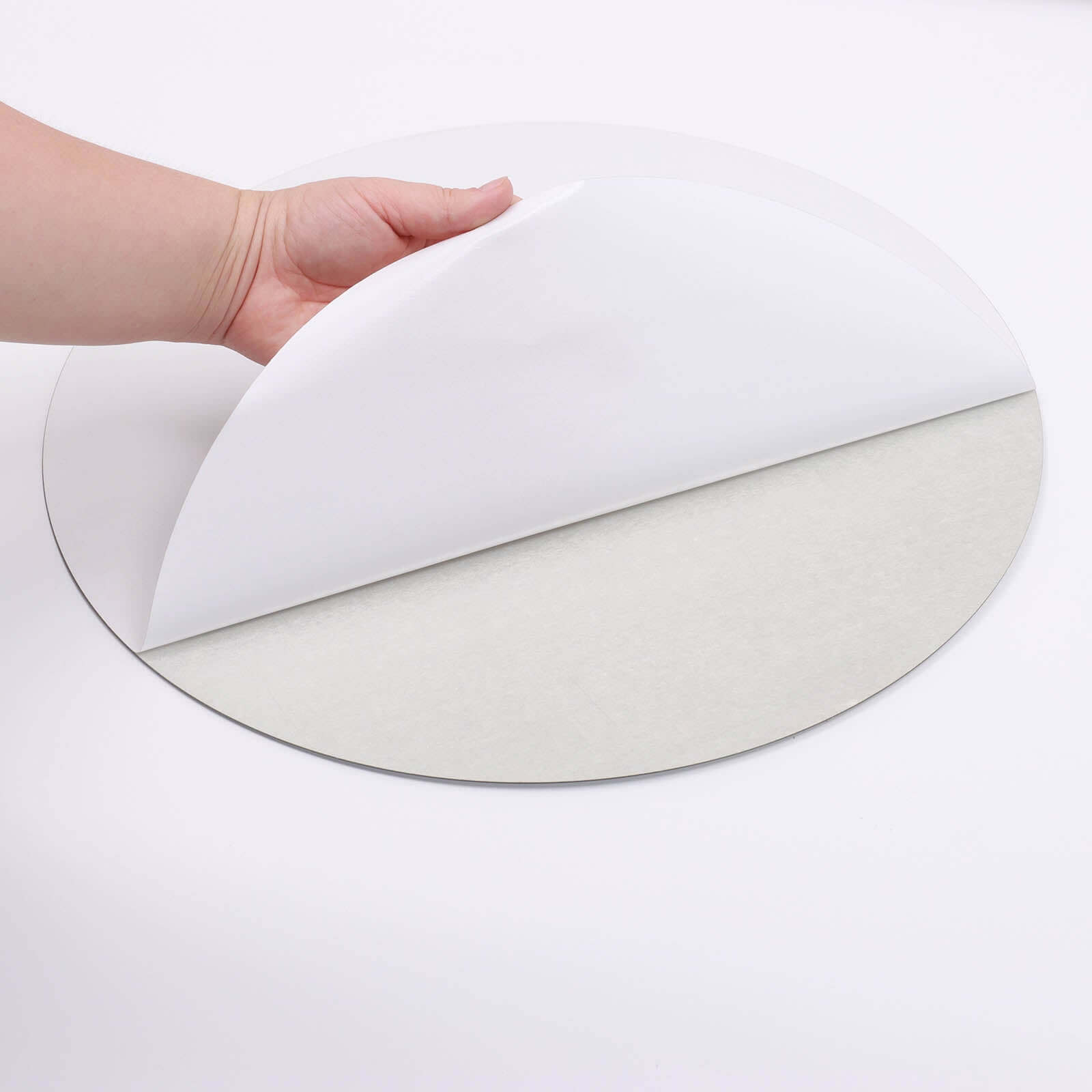 12 Pack Round Acrylic Mirror Wall Stickers, 16" Removable Wall Decals For Home Decor