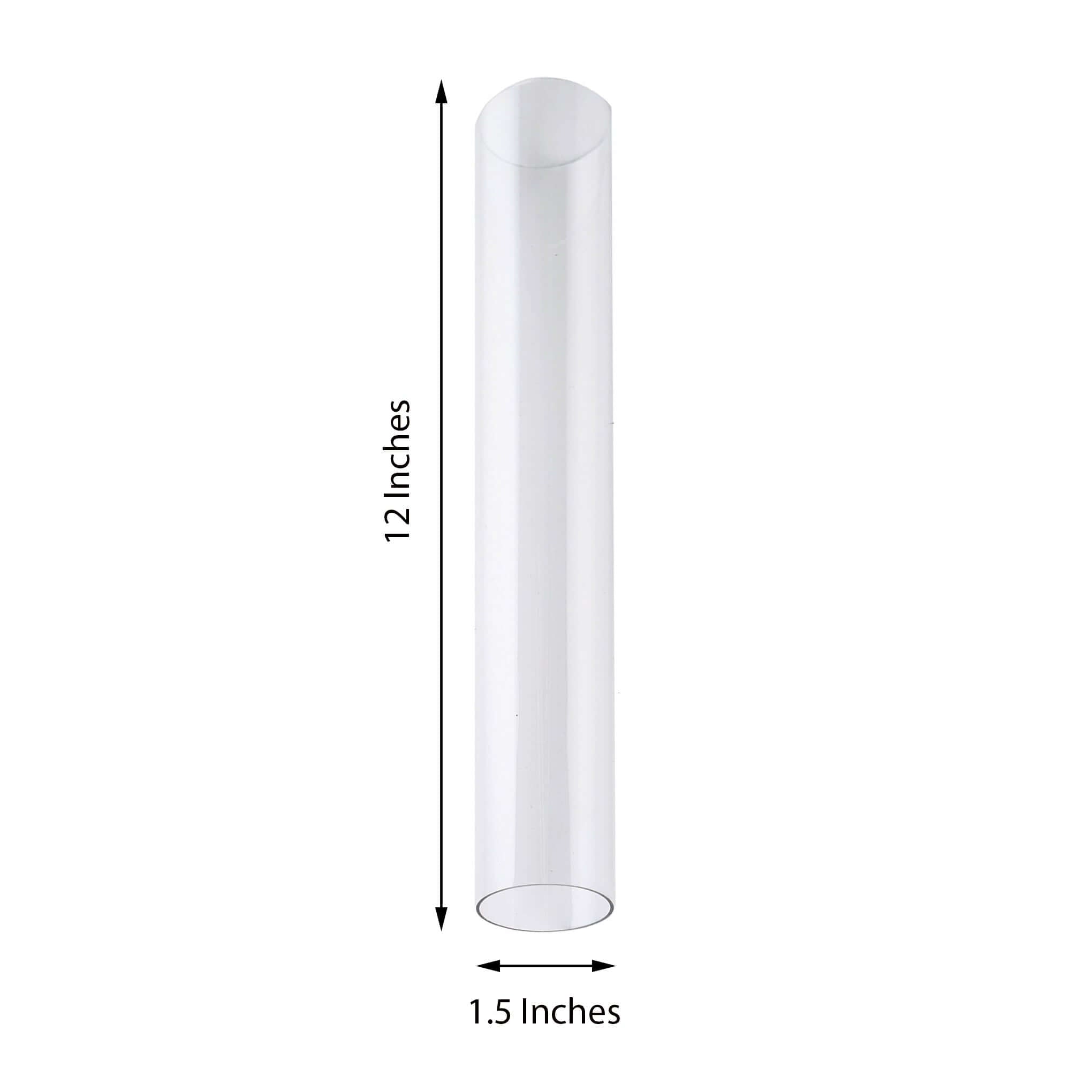 Acrylic Cake Stand Tubes Clear DIY Customizable Design - Tiered Cupcake Dessert Tower Poles 12"