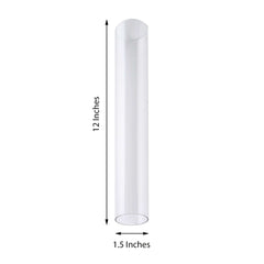 Acrylic Cake Stand Tubes Clear DIY Customizable Design - Tiered Cupcake Dessert Tower Poles 12"