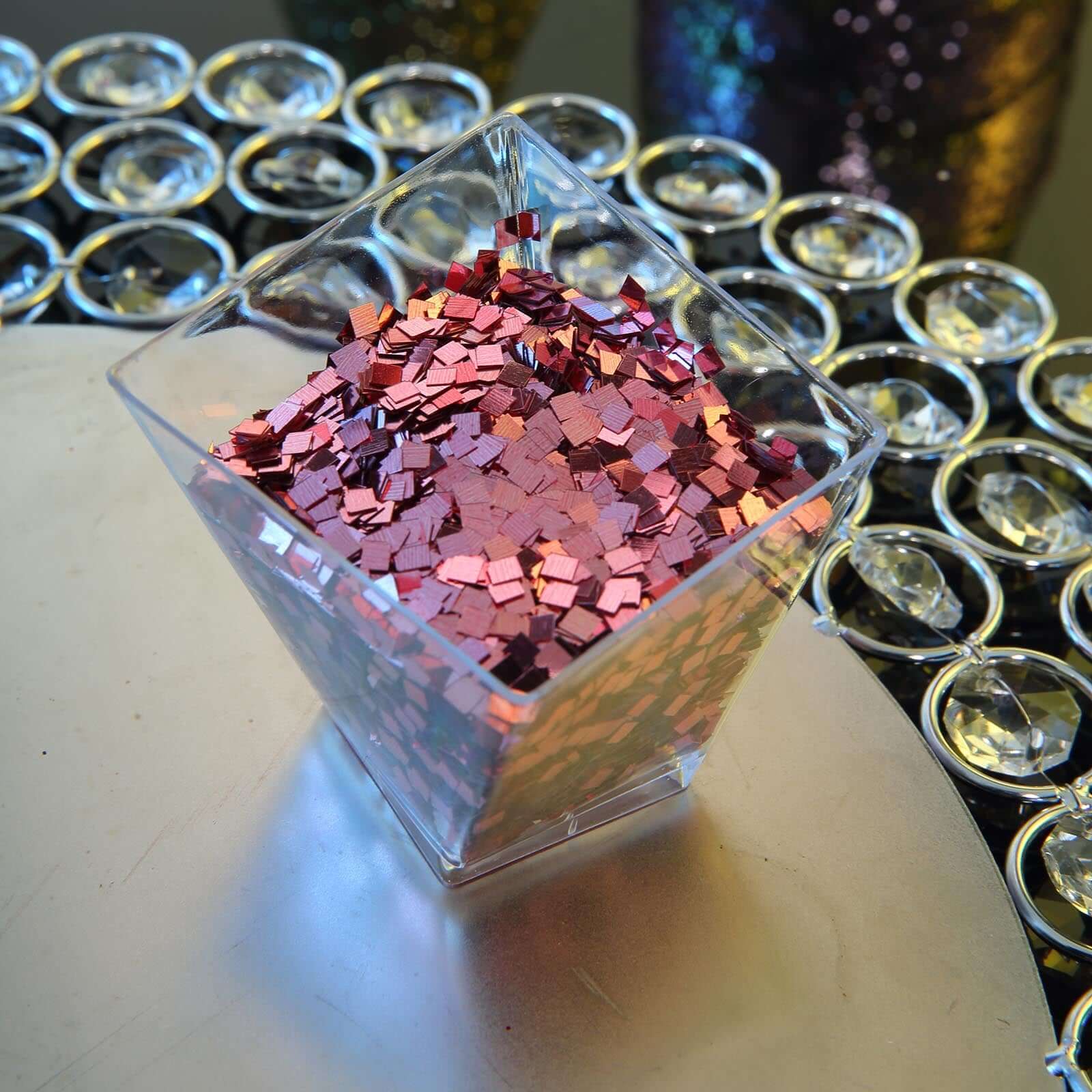 Chunky Glitter Metallic Rose Gold - Nontoxic Confetti Glitter for Fun DIY Projects Kids' Crafts Resin Art & Festival Decor 50g Bag