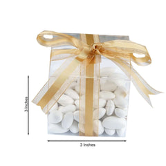 25 Pack 3" Easy DIY Clear Party Or Shower Favor Candy Gift Boxes