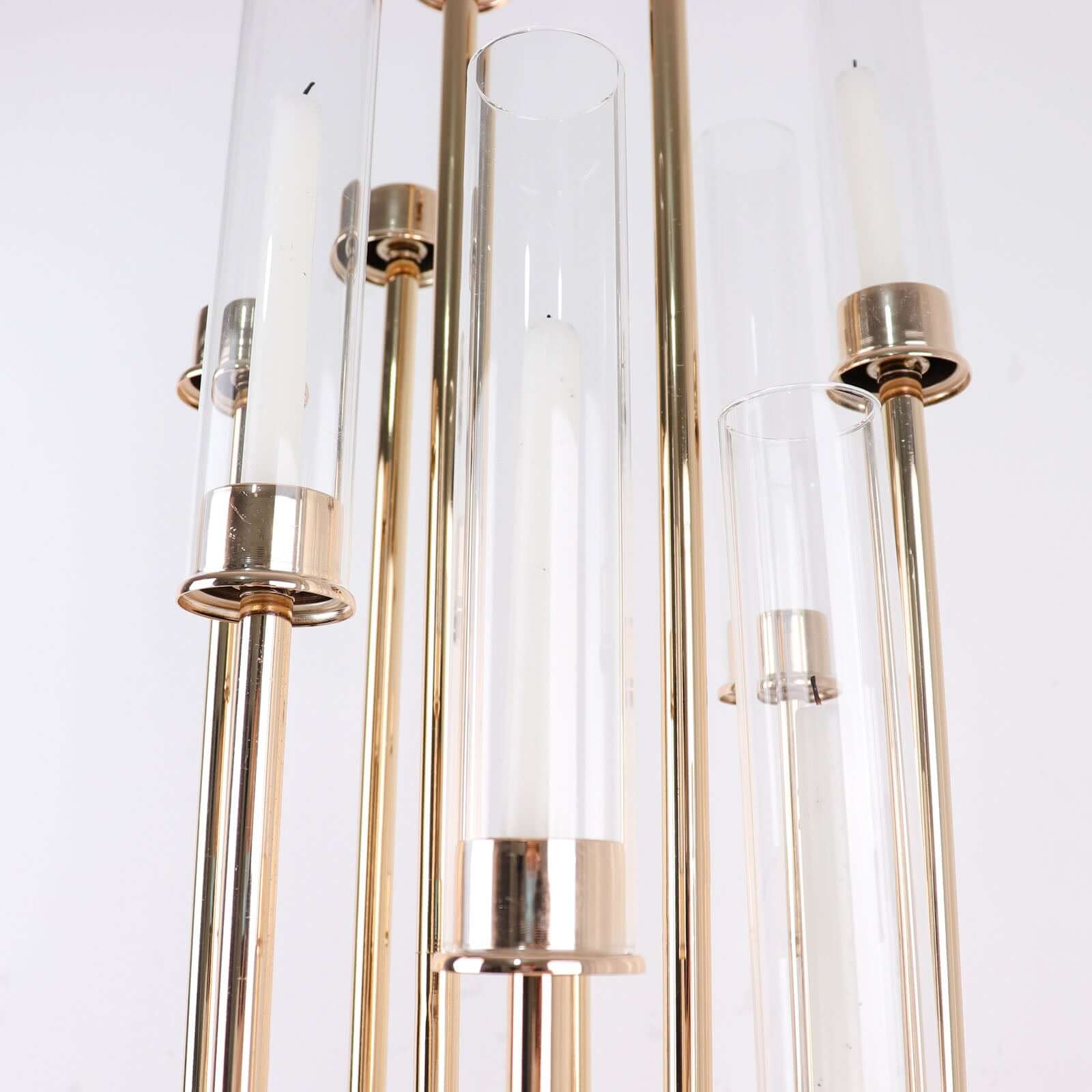 2-Pack Clear Glass Candelabra Shades Open End Hurricane Design - Sophisticated Table Centerpiece 10"