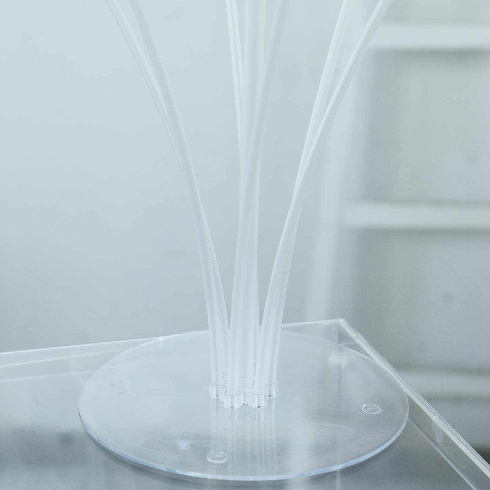 2 Pack Clear Balloon Centerpieces Holder, 30" Table Top Balloon Stand Stick Kit