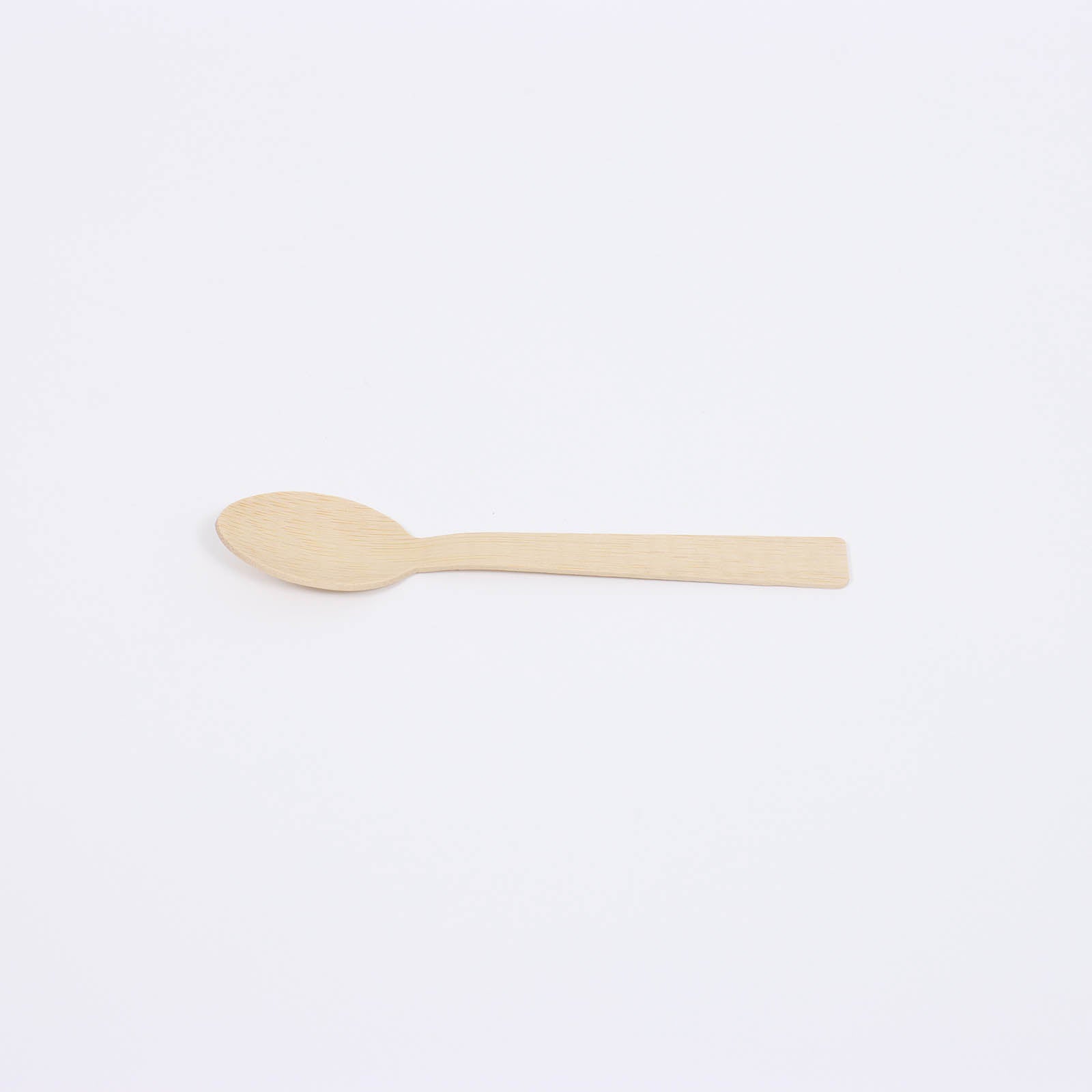 25 Pack 7" Eco Friendly Bamboo Disposable Picnic Spoons, Cutlery
