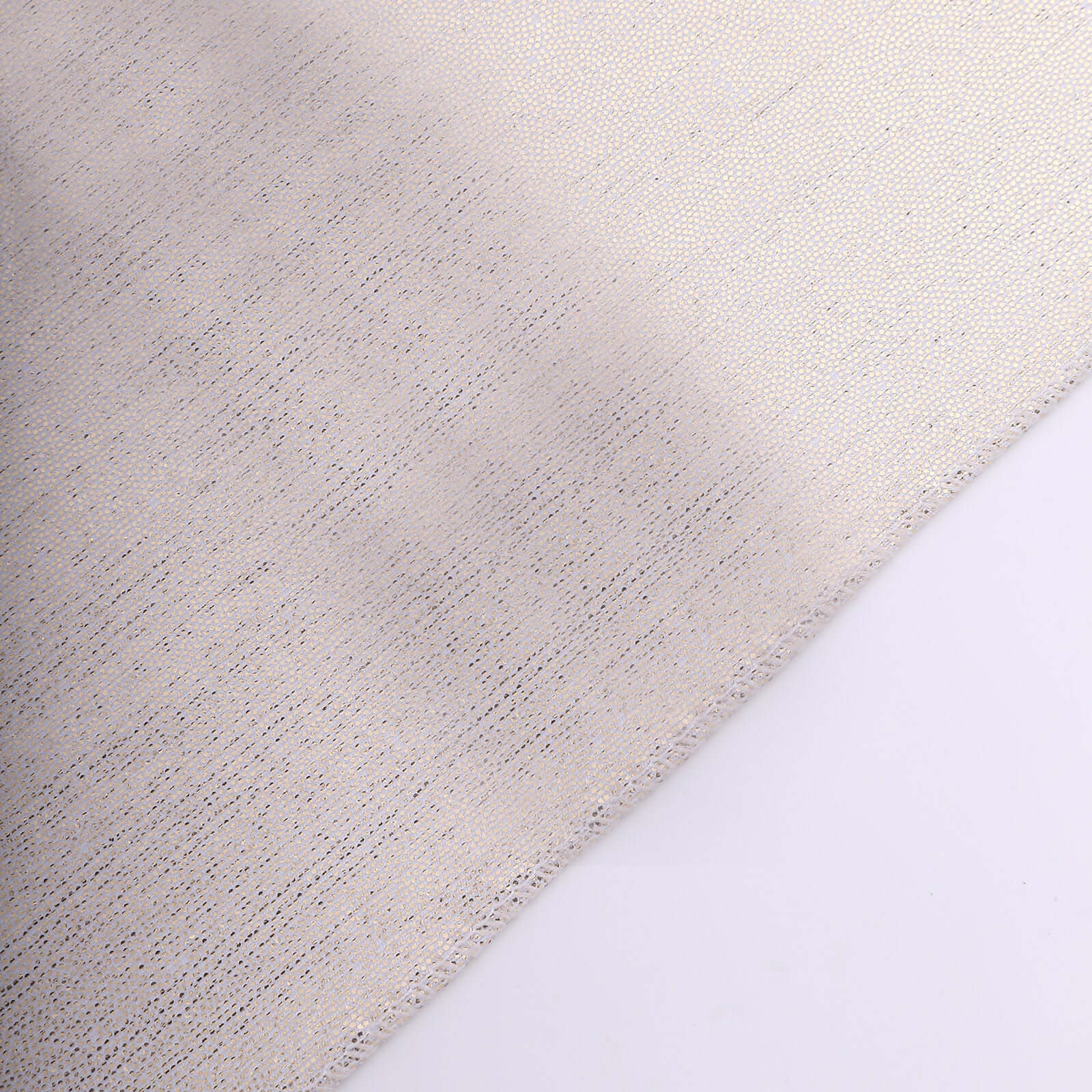 5 Pack Polyester 20"x20" Napkins Beige Shimmer Sequin Dots - Luminous Cloth Napkins