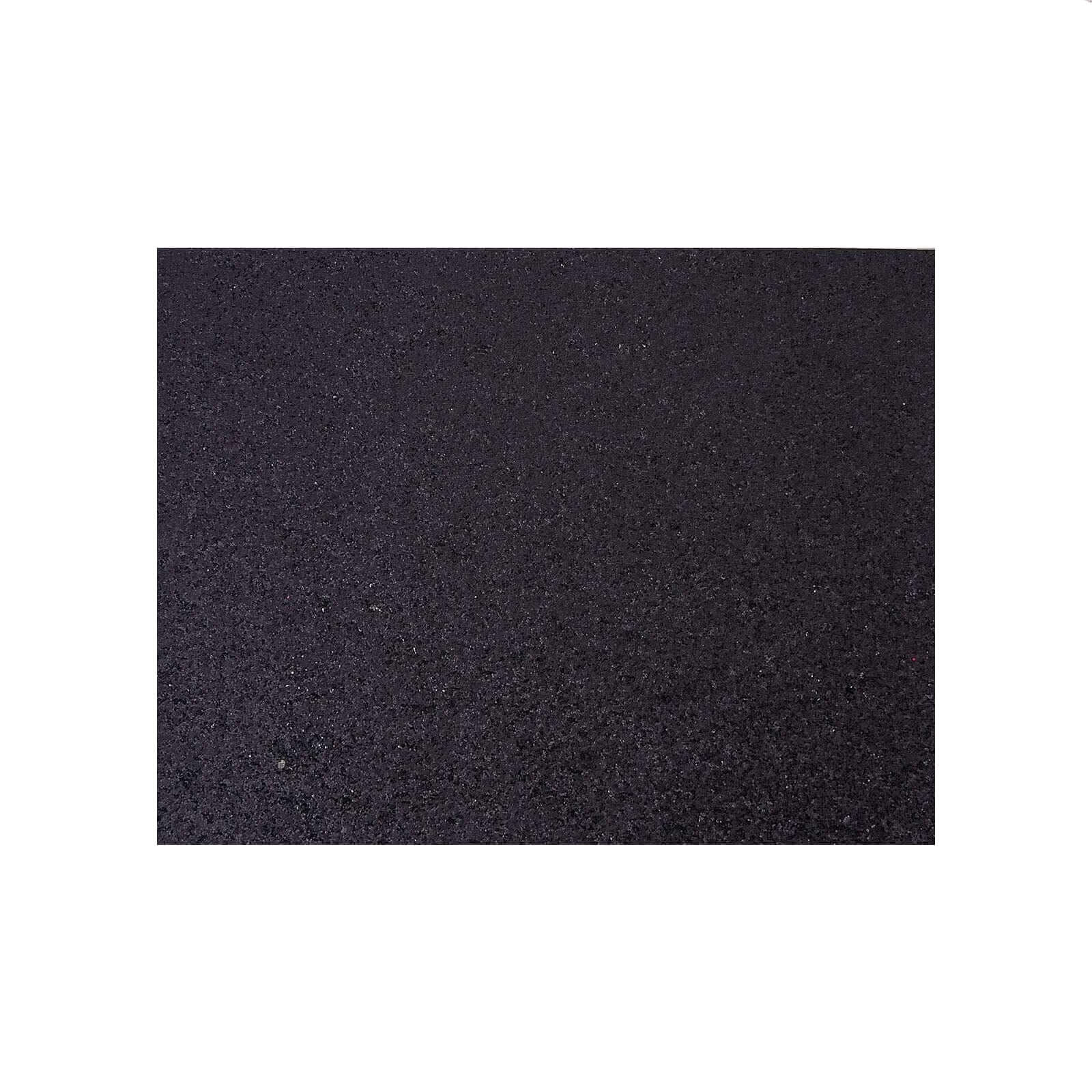 6-Pack Placemats Glitter Design Black Sparkle Rectangle - Non-Slip Decorative Dining Table Mats 12"x18"