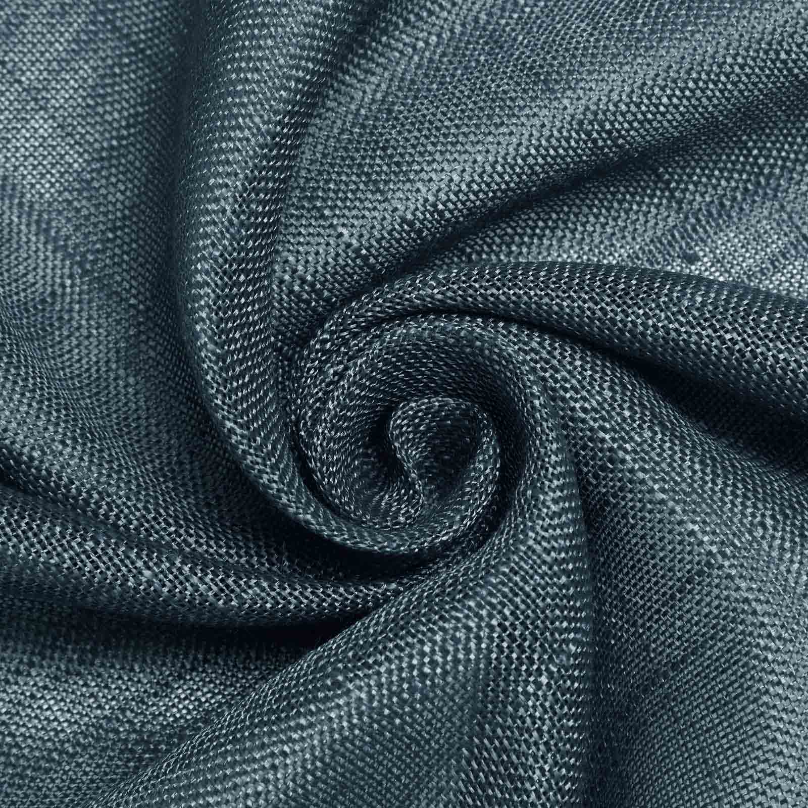 5 Pack Faux Linen 20"x20" Napkins Blue - Slubby Textured & Wrinkle Resistant Cloth Napkins