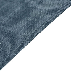 5 Pack Faux Linen 20"x20" Napkins Blue - Slubby Textured & Wrinkle Resistant Cloth Napkins