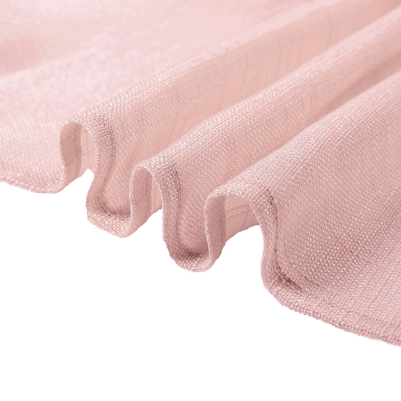 5 Pack Faux Linen 20"x20" Napkins Blush - Slubby Textured & Wrinkle Resistant Cloth Napkins