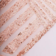 Sequin Napkins 20"x20" Blush - Diamond Pattern Reusable Napkin