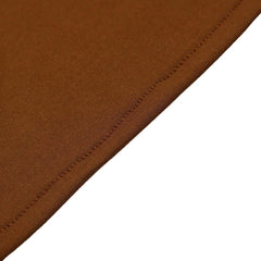 Set of 2 Brown Spandex Fitted Wedding Arch Covers for Round Top and Double Arch Chiara Backdrop Stands - 6ft,8ft