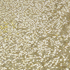54"x4 Yards Champagne Sequin Fabric Bolt, Sparkly DIY Craft Fabric Roll