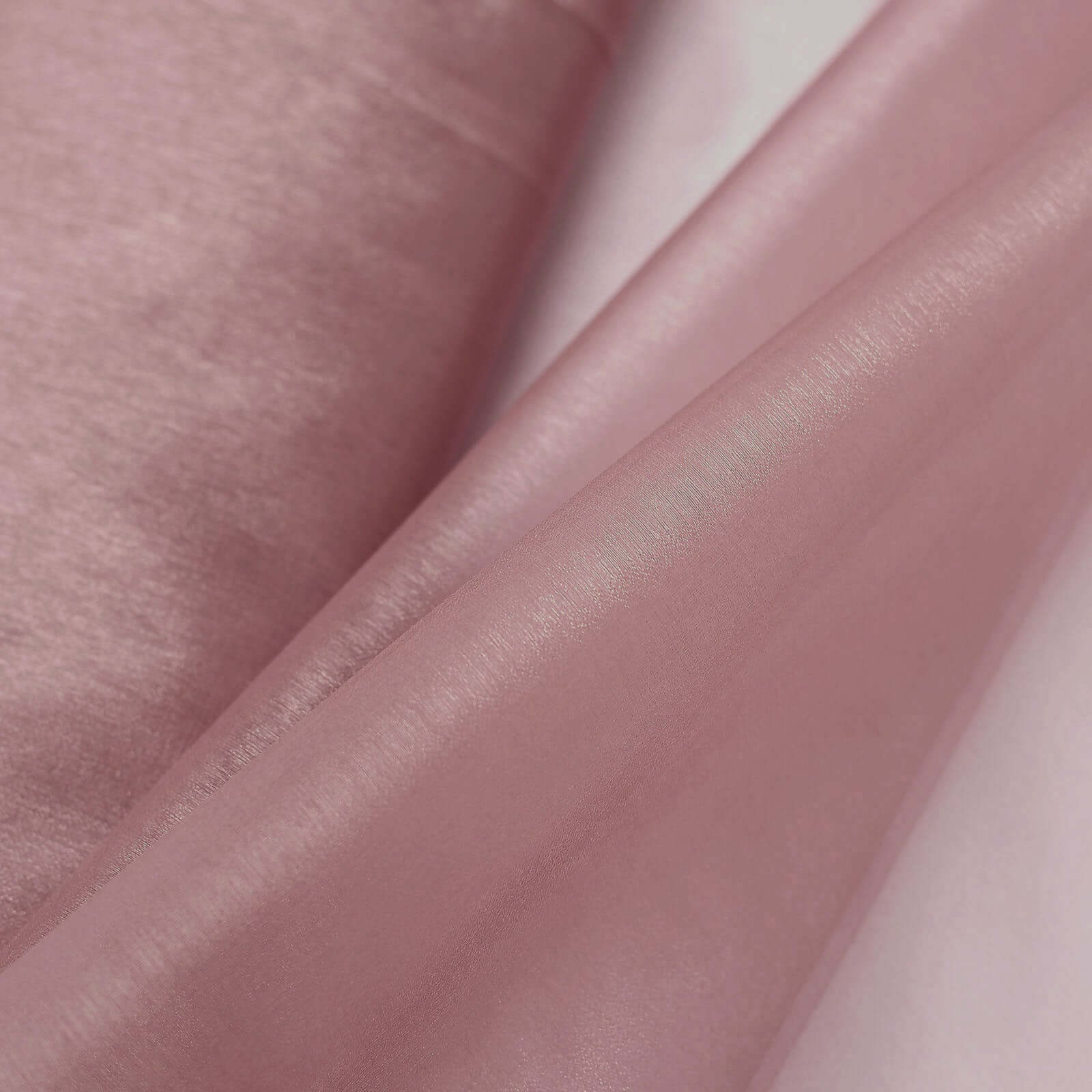 54"x10yd Dusty Rose Solid Sheer Chiffon Fabric Bolt, DIY Voile Drapery Fabric