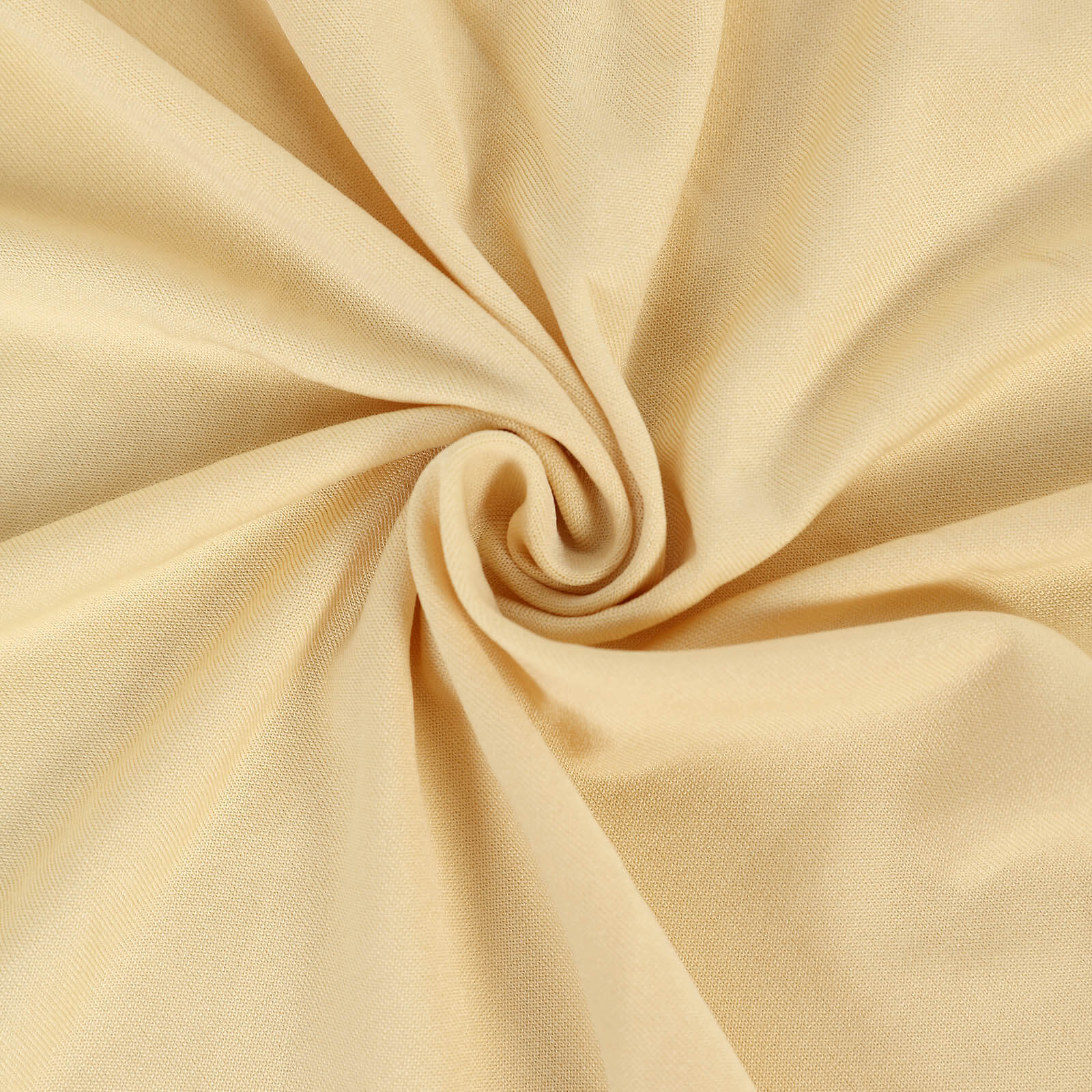 Stretch Spandex 6ft Rectangle Tablecloth Champagne - Durable Form-Fitting Table Cover
