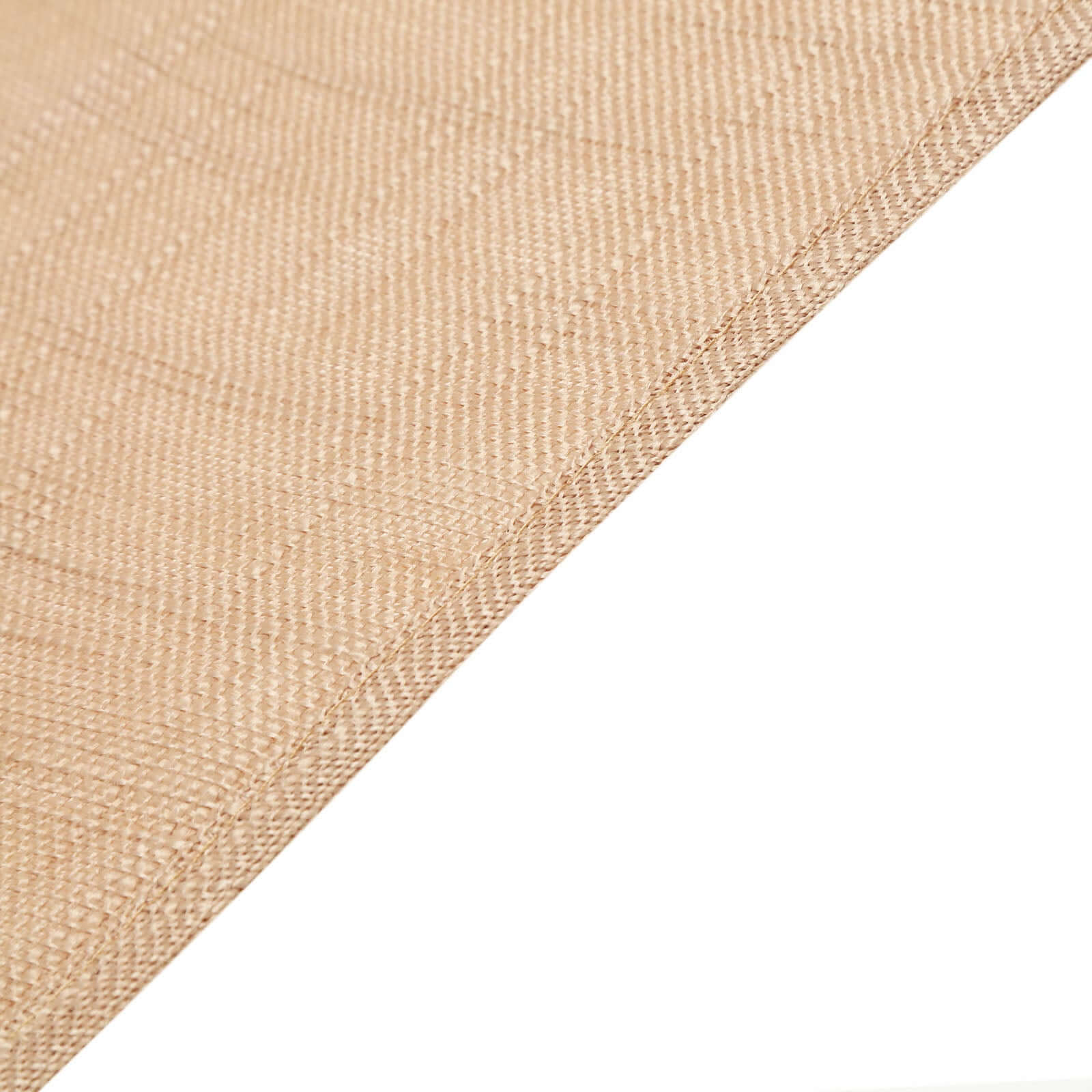 5 Pack Faux Linen 20"x20" Napkins Natural - Slubby Textured & Wrinkle Resistant Cloth Napkins