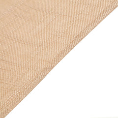 5 Pack Faux Linen 20"x20" Napkins Natural - Slubby Textured & Wrinkle Resistant Cloth Napkins