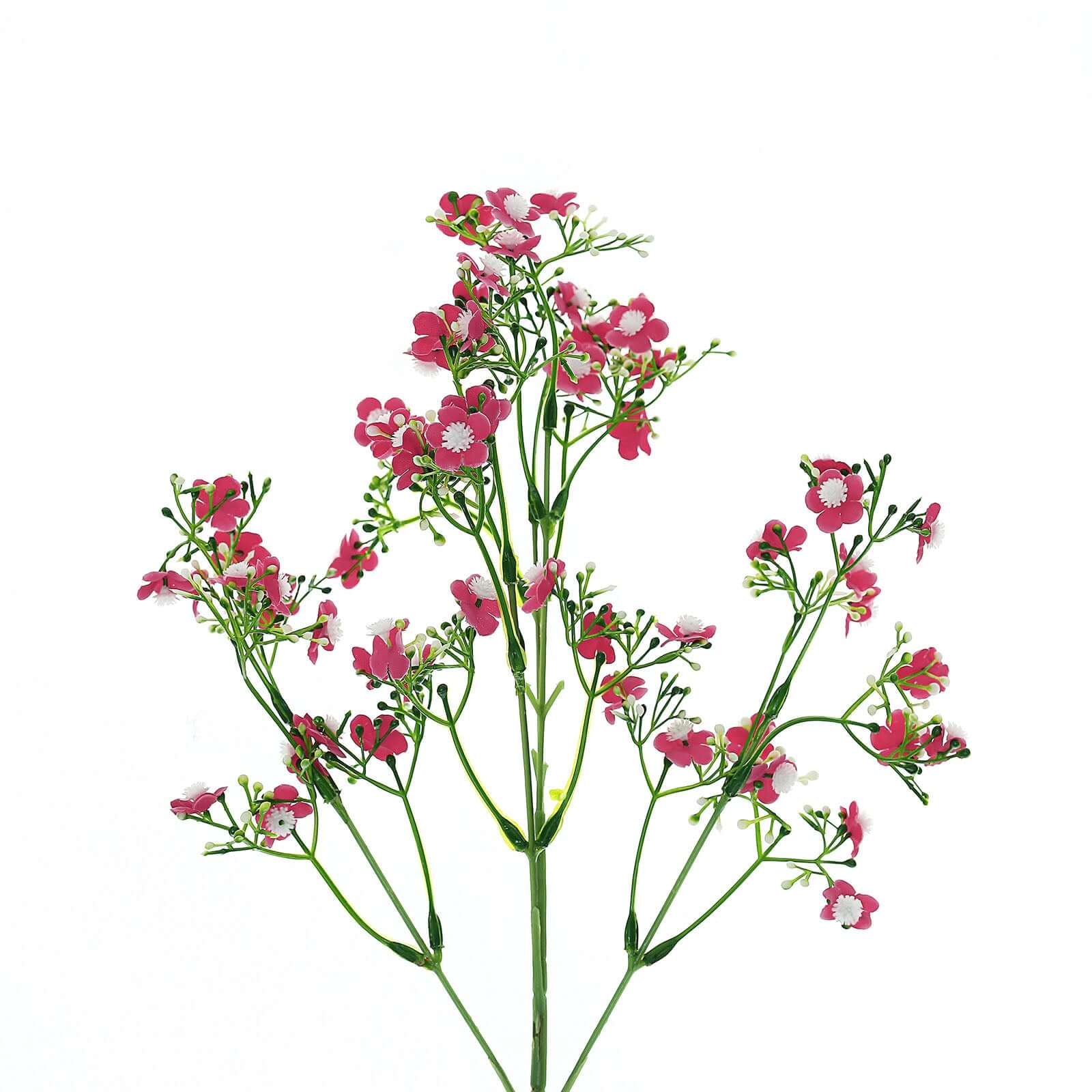 4 Stems 27" Fuchsia Artificial Silk Babys Breath Gypsophila Flowers