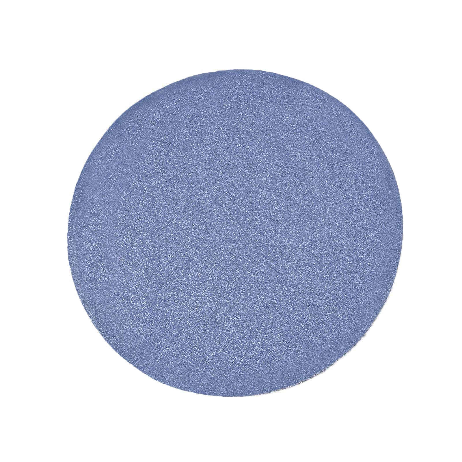 6-Pack Placemats Glitter Design Dusty Blue Sparkle Round - Non-Slip Decorative Dining Table Mats 13"