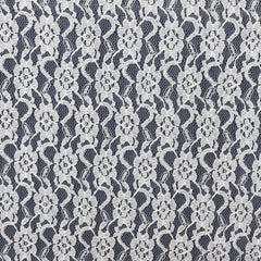 12"x108" Ivory Floral Lace Table Runner
