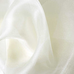 12"x10yd Ivory Sheer Chiffon Fabric Bolt, DIY Voile Drapery Fabric