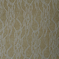 6"x10 Yards Natural Jute Burlap Ribbon with Lace Overlay