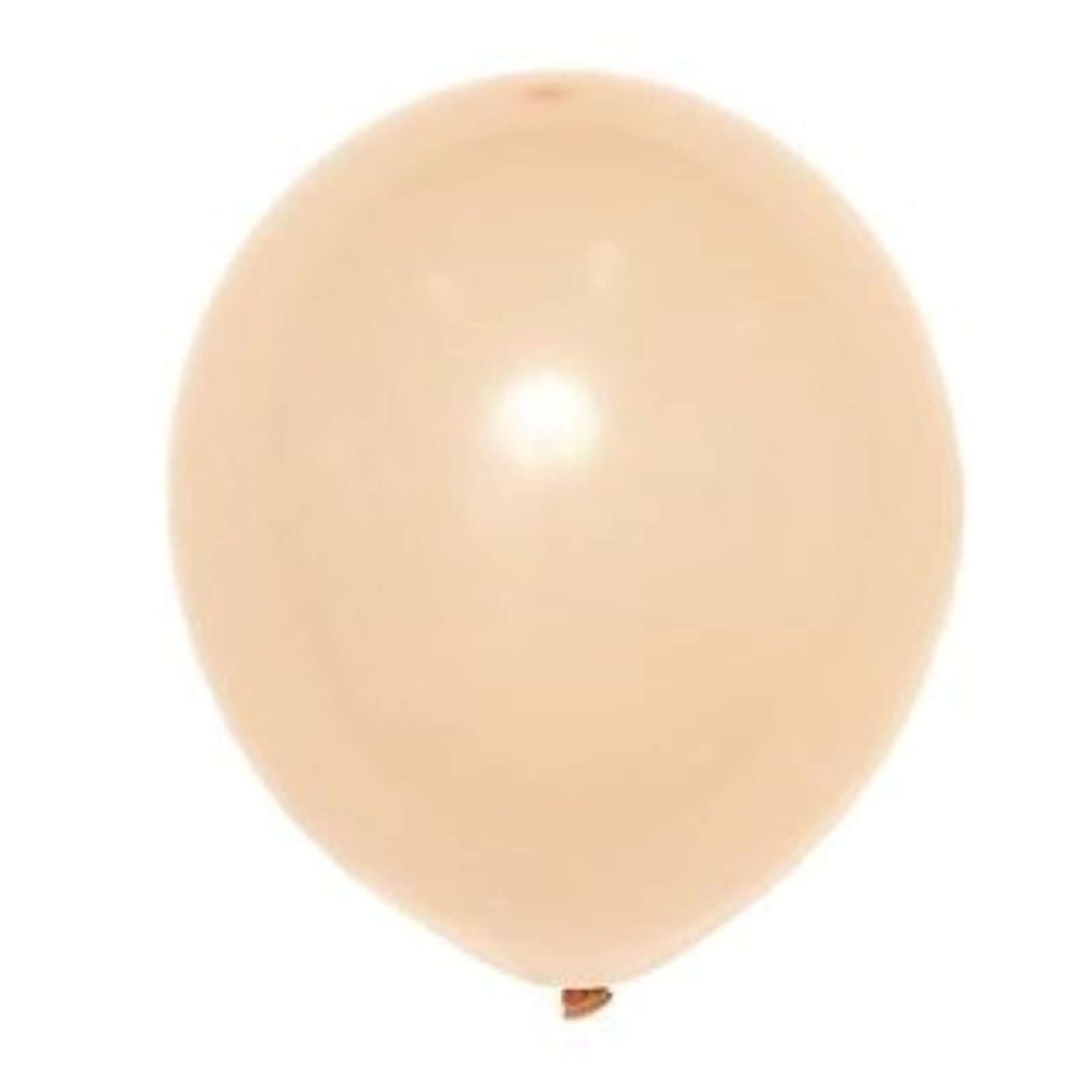 25 Pack 12" Matte Pastel Peach Helium or Air Latex Party Balloons