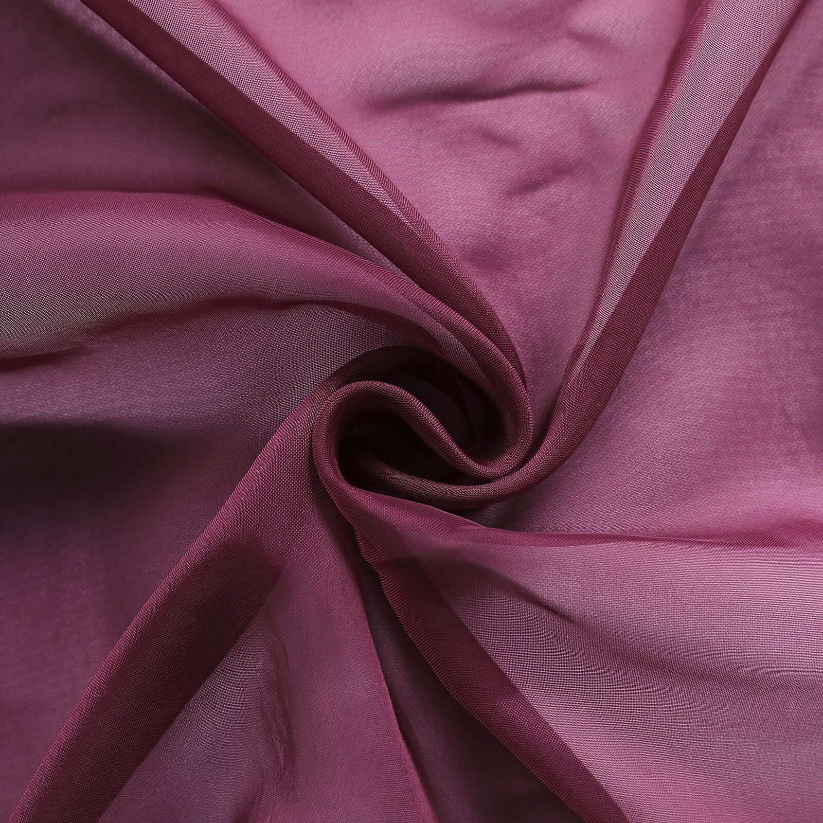 5 Pack Premium Chiffon Chair Sashes Burgundy - Soft & Lightweight Designer Chair Bows 22"x78"
