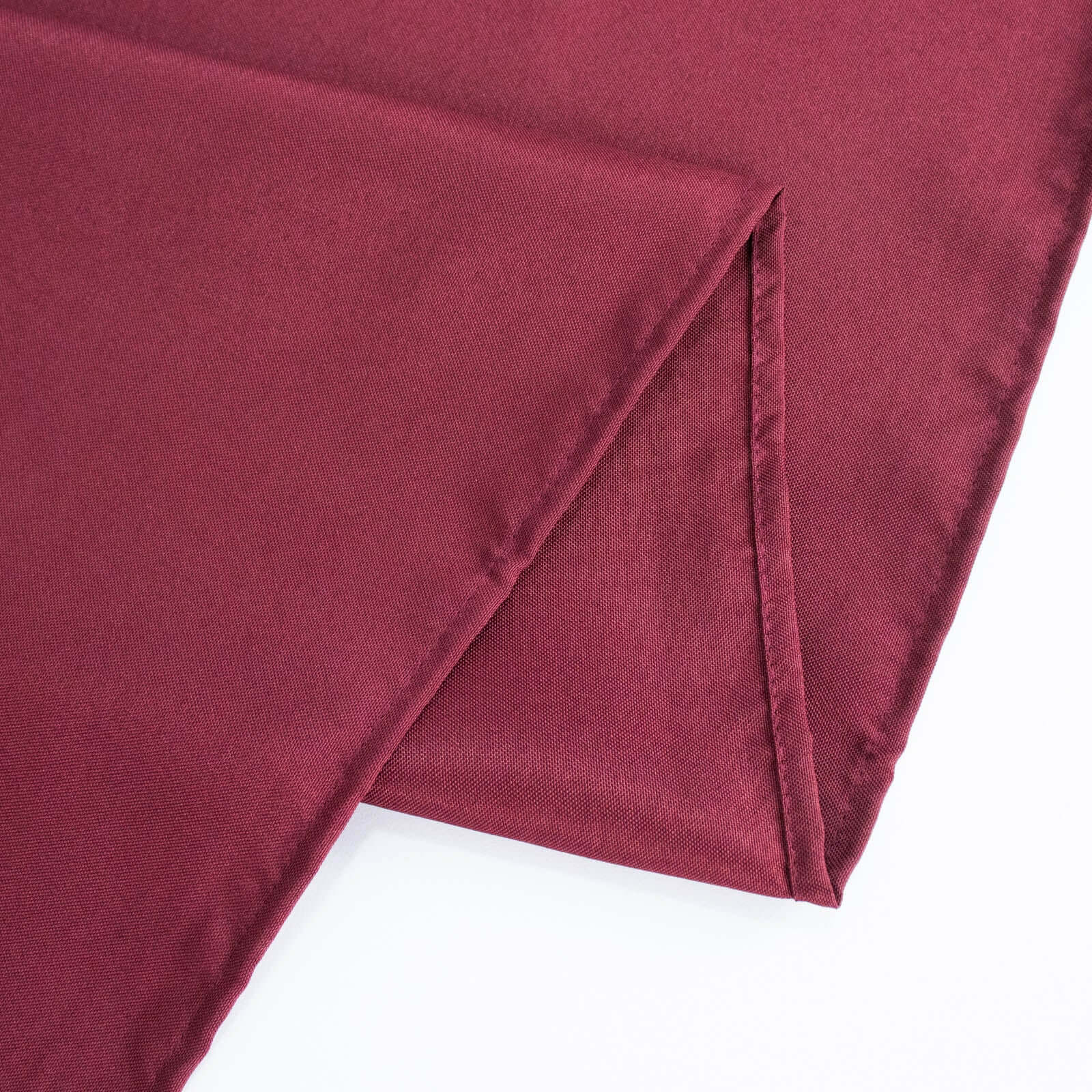 Premium Polyester 70"x70" Table Overlay Square Tablecloth Burgundy 220GSM Wrinkle-Resistant Table Cover