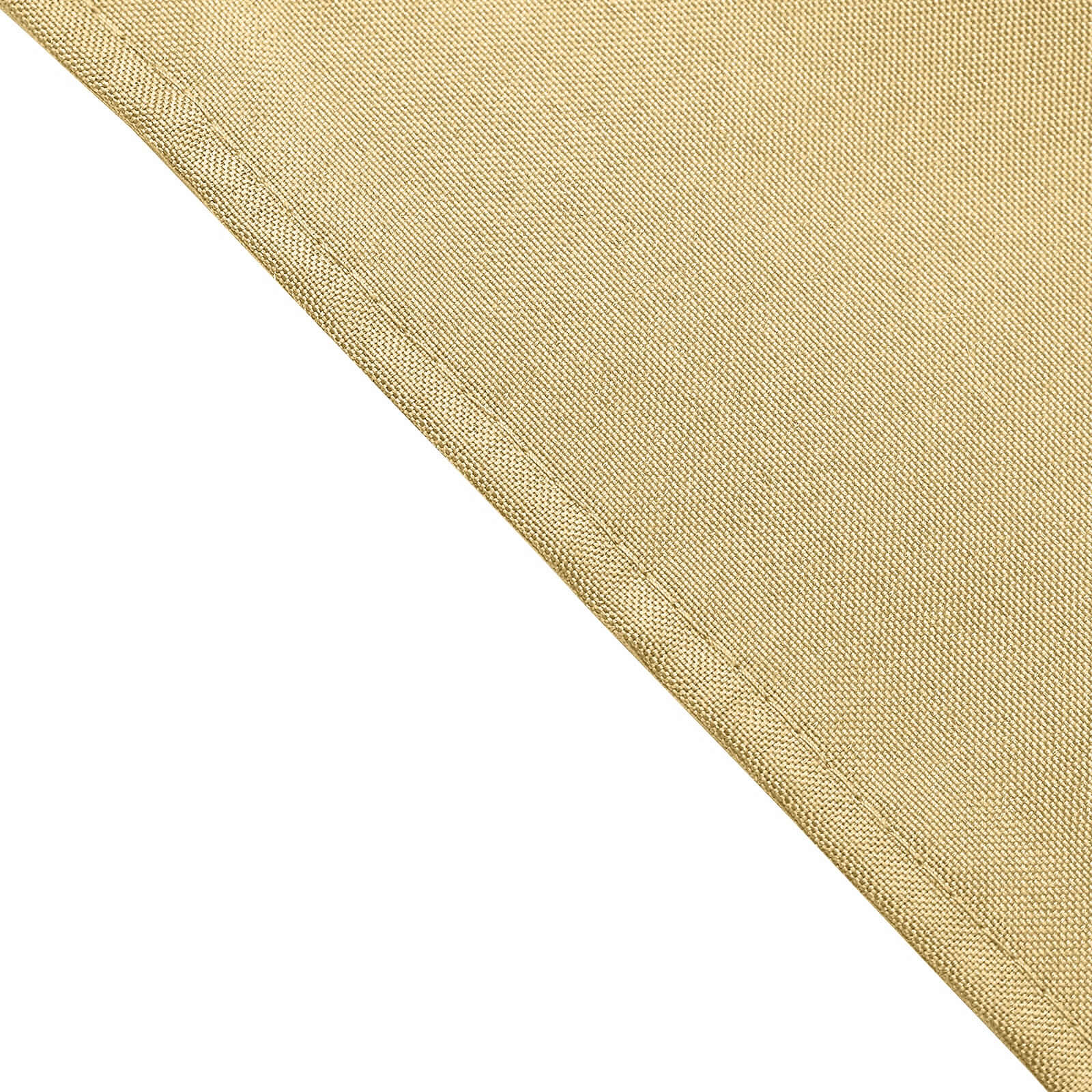 5 Pack Polyester 17"x17" Napkins Champagne - Durable & Wrinkle Resistant Dinner Napkins