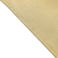 5 Pack Polyester 17"x17" Napkins Champagne - Durable & Wrinkle Resistant Dinner Napkins