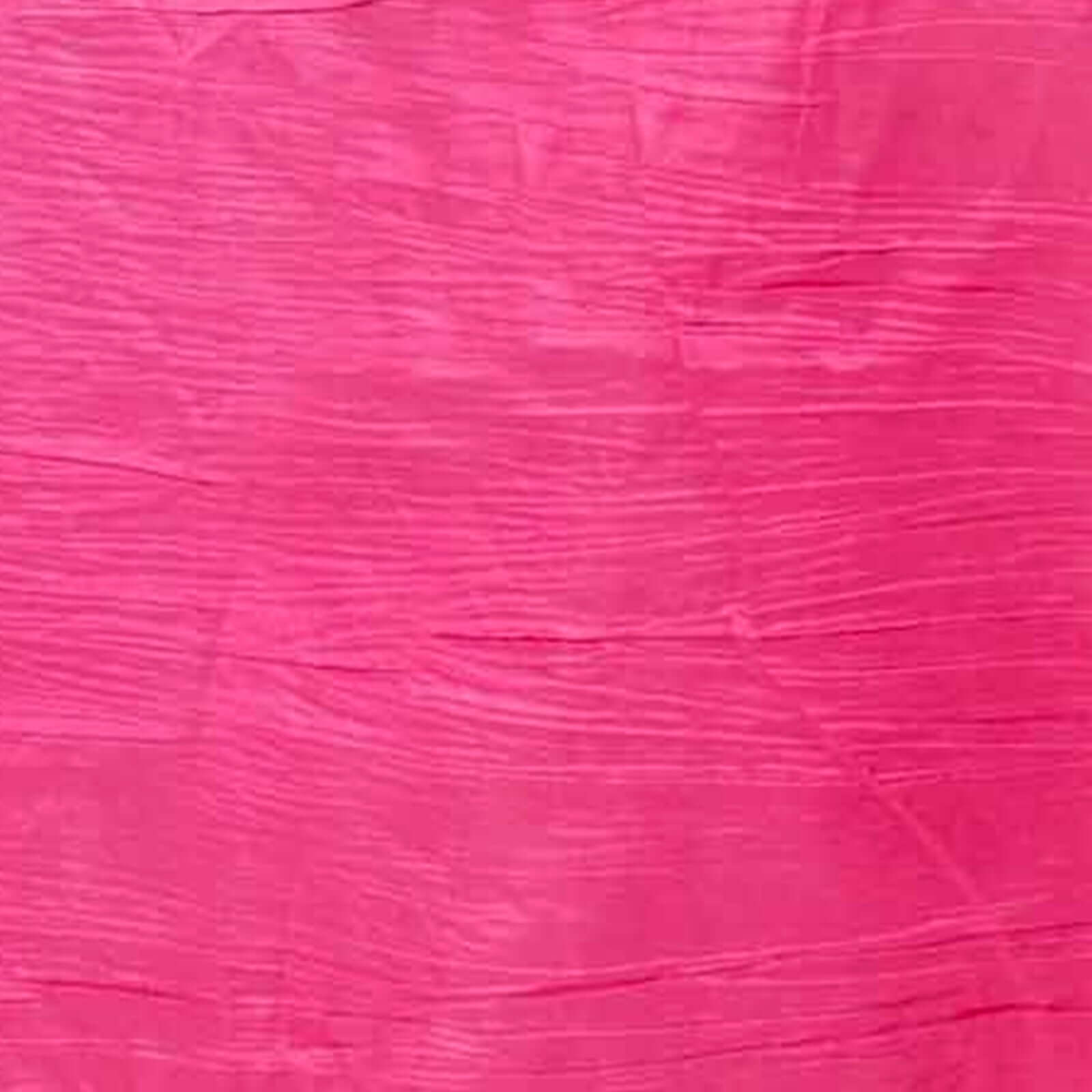 Taffeta 90"x156" Rectangle Tablecloth Fuchsia - Accordion Crinkle Seamless Table Cover