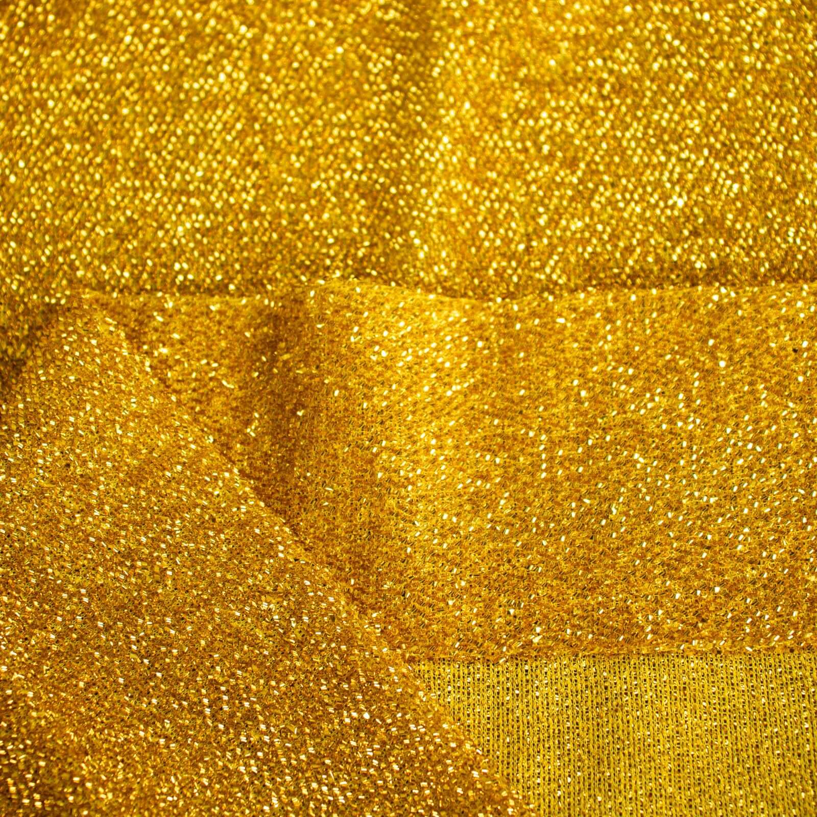 20ftx10ft Gold Metallic Shimmer Tinsel Event Curtain Drapes, Backdrop Event Panel