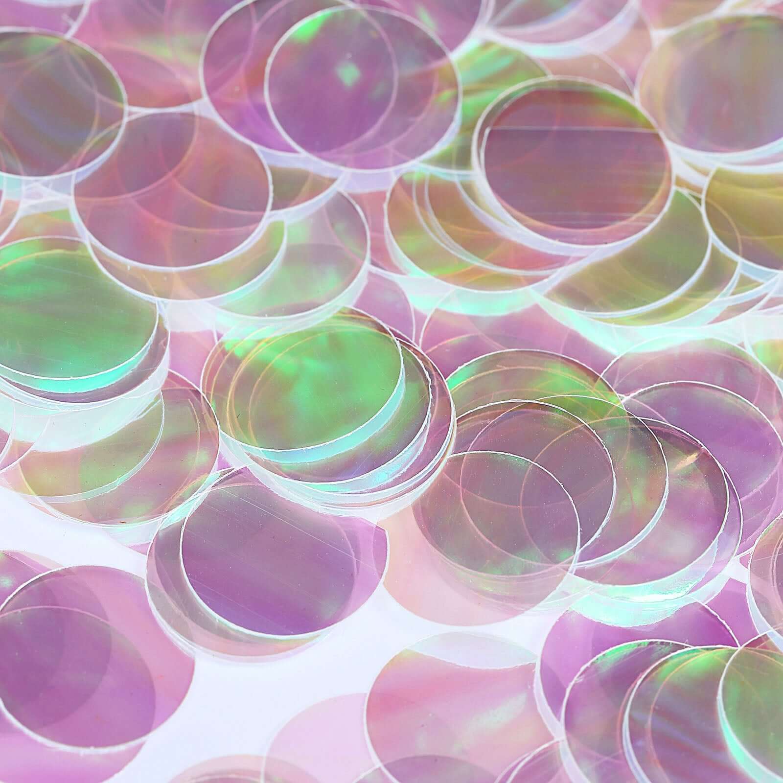 Metallic Round Party Confetti 18G Bag Iridescent Foil, Balloon Table Confetti Glitter Dots for Festive Weddings Baby Bridal Showers & Events