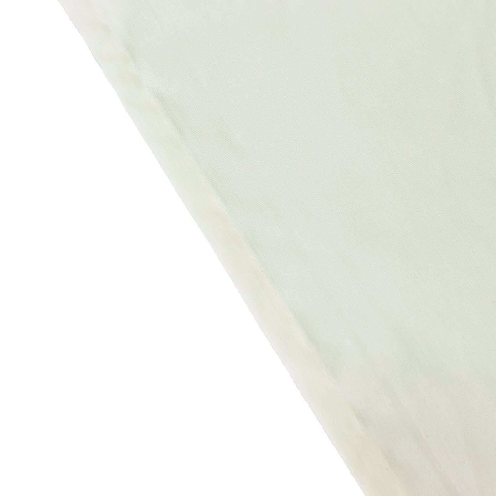 Cotton Blend 60"x102" Rectangle Tablecloth Ivory - Wrinkle-Resistant Table Cover