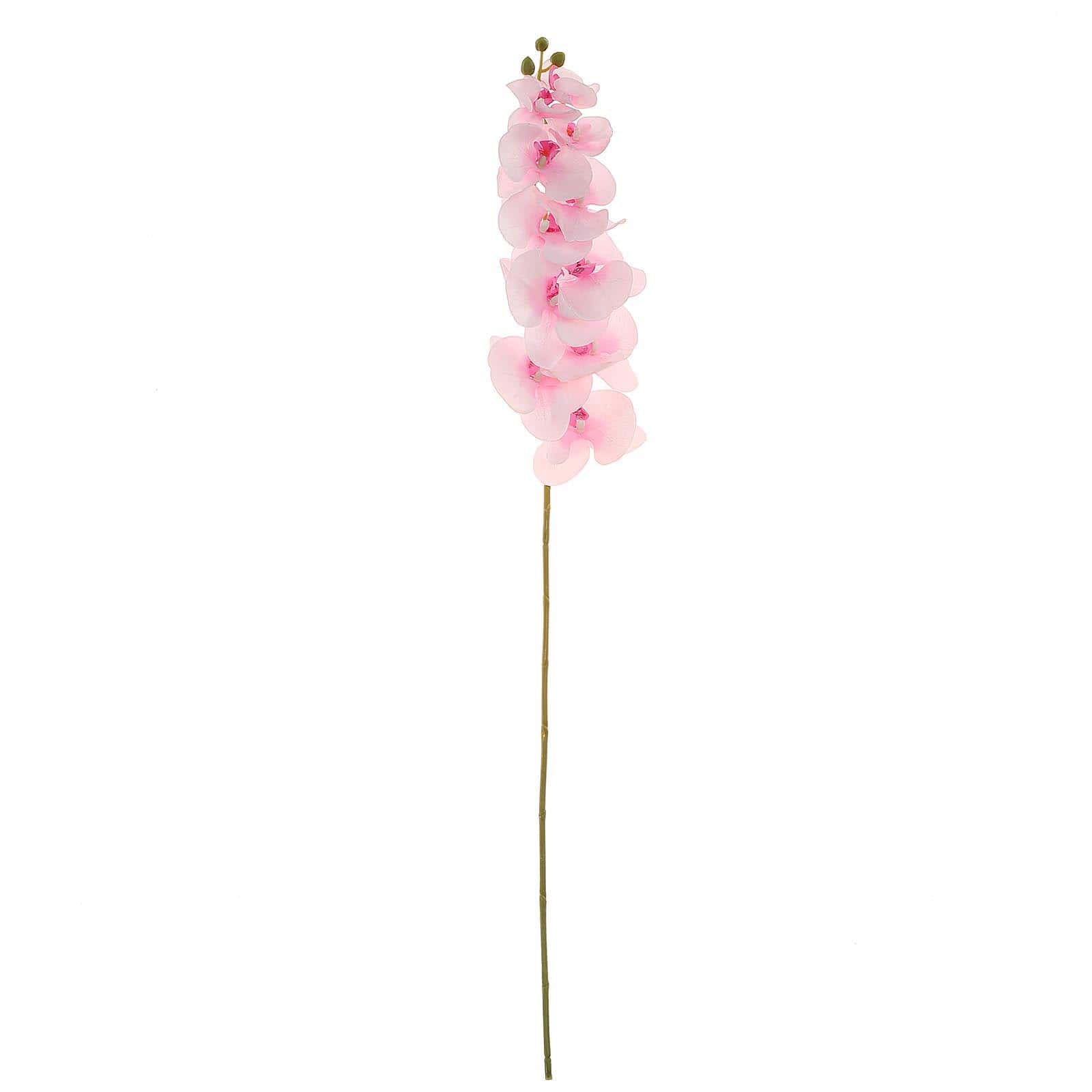 2 Stems 40" Tall Pink Artificial Silk Orchid Flower Bouquets