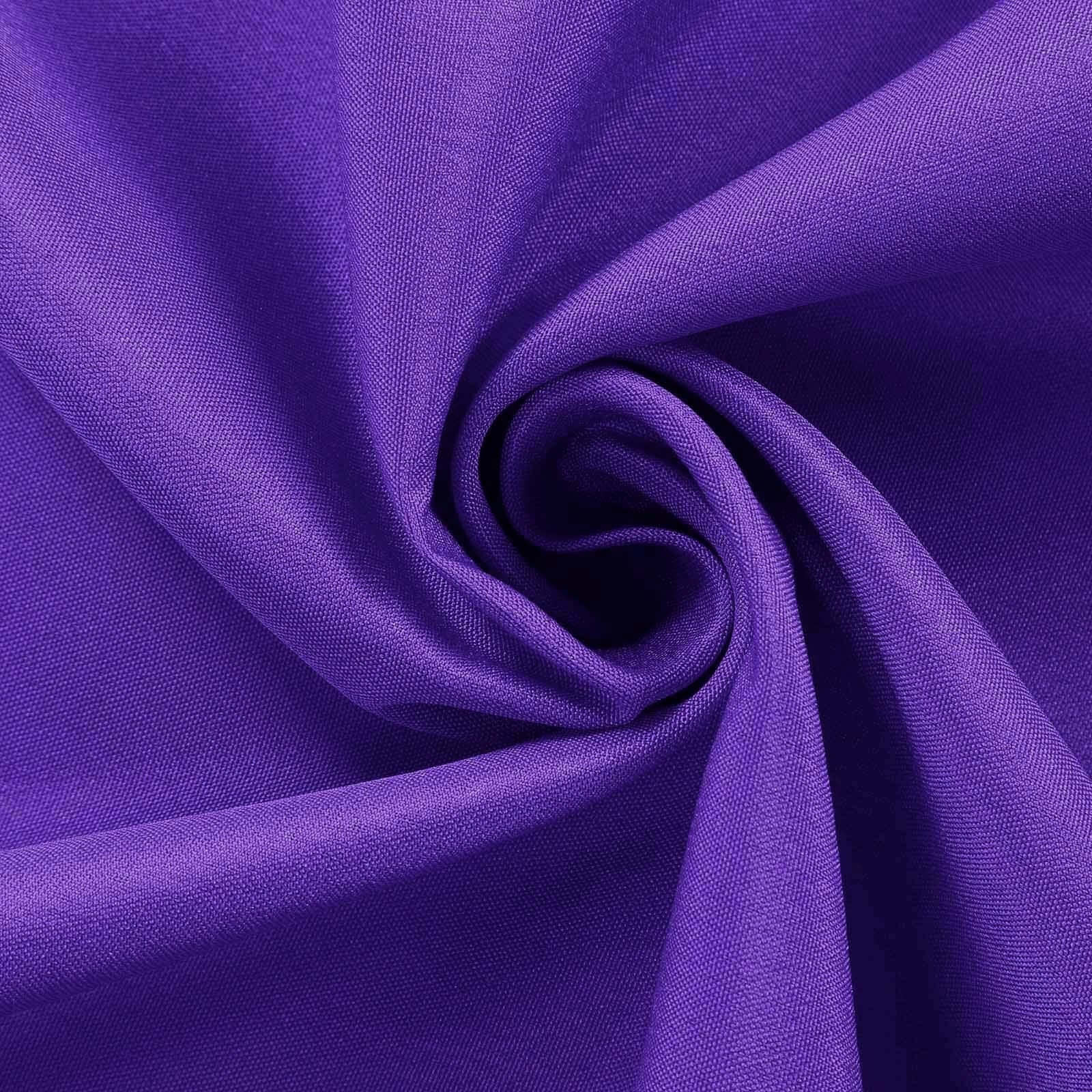 5 Pack Polyester 20"x20" Napkins Purple - Wrinkle Resistant & Easy Care Cloth Napkins