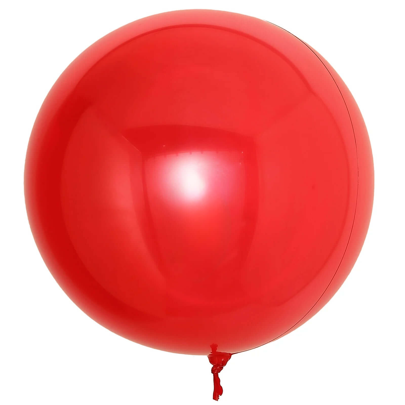 2 Pack 30" Big Shiny Red Reusable UV Protected Sphere Vinyl Balloons
