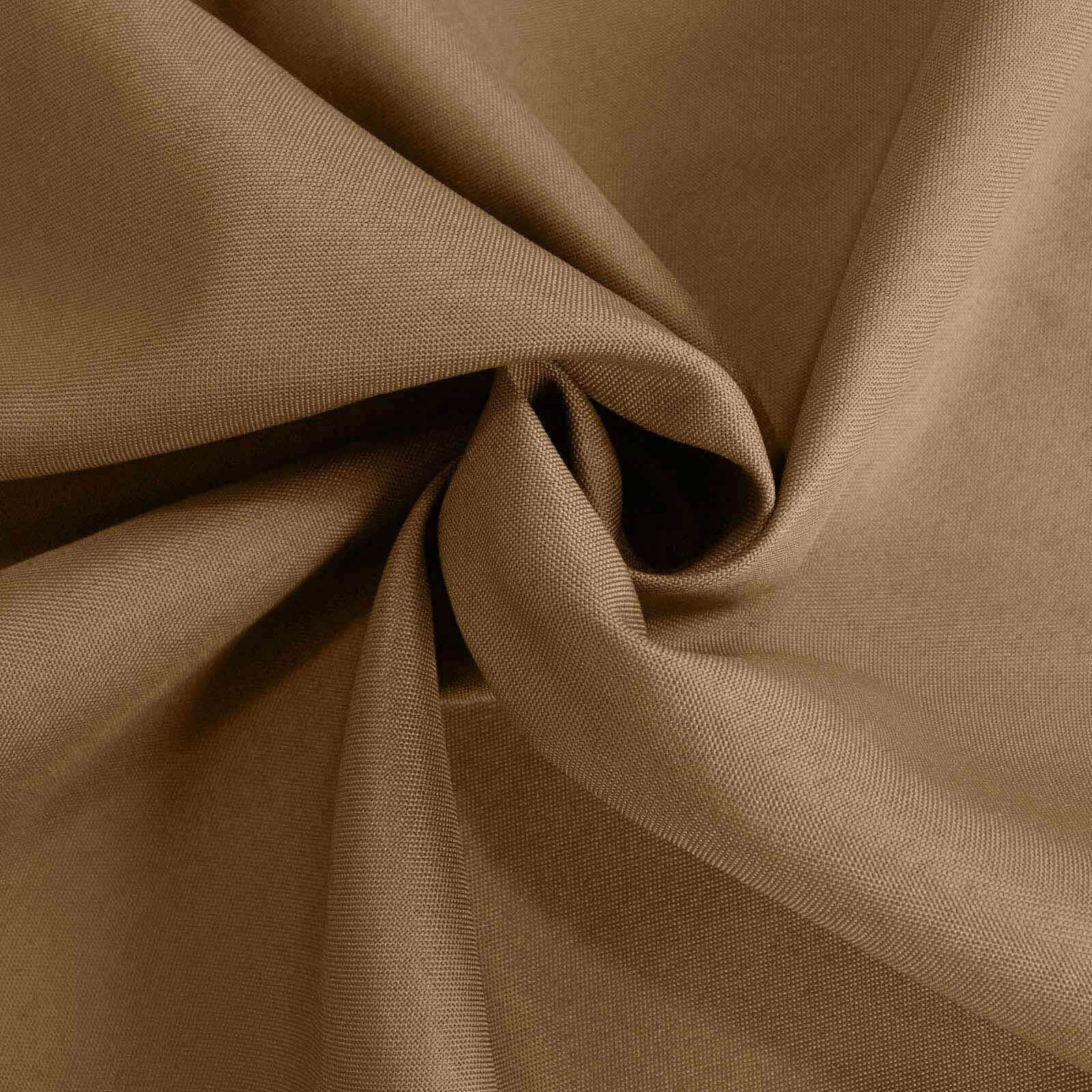 Polyester 90"x90" Table Overlay Square Tablecloth Taupe - Wrinkle-Resistant & Durable Table Cover
