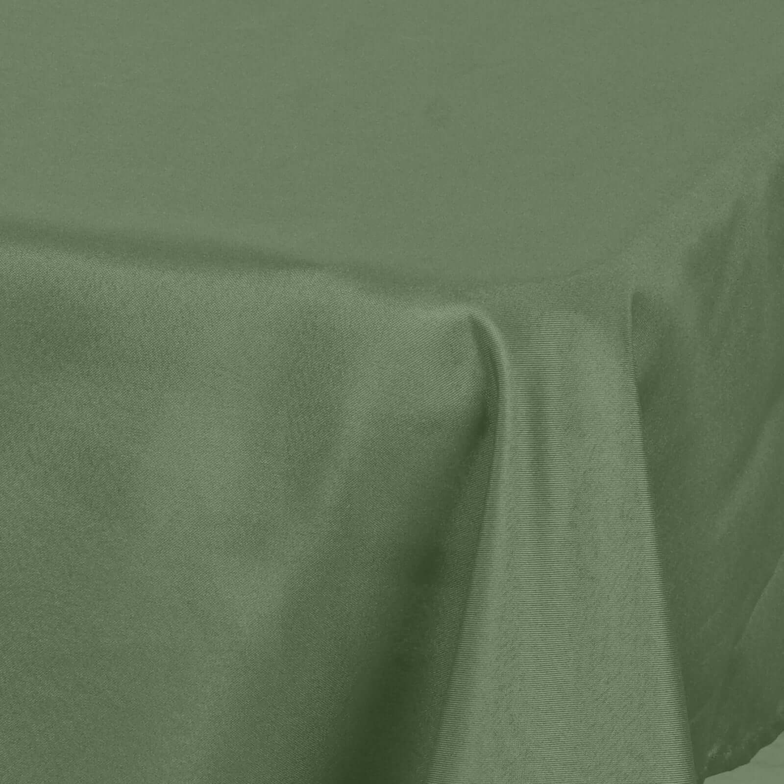 Polyester Square 54"x54" Tablecloth Olive Green - Wrinkle-Resistant & Durable Table Cover