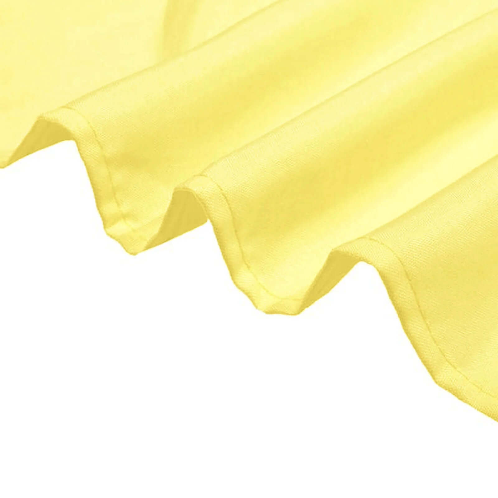 Polyester Square 90"x90" Tablecloth Yellow - Wrinkle-Resistant & Durable Table Cover