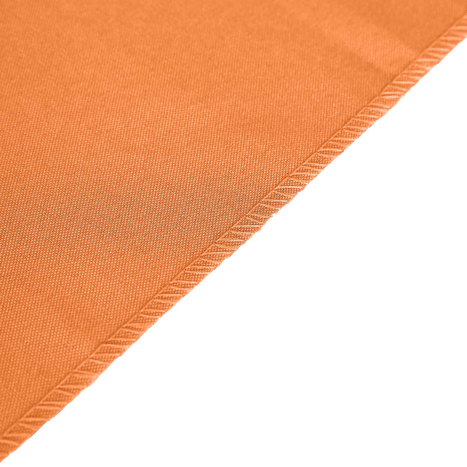 Polyester 12"x108" Table Runner Orange - Durable & Wrinkle-Resistant Table Decor
