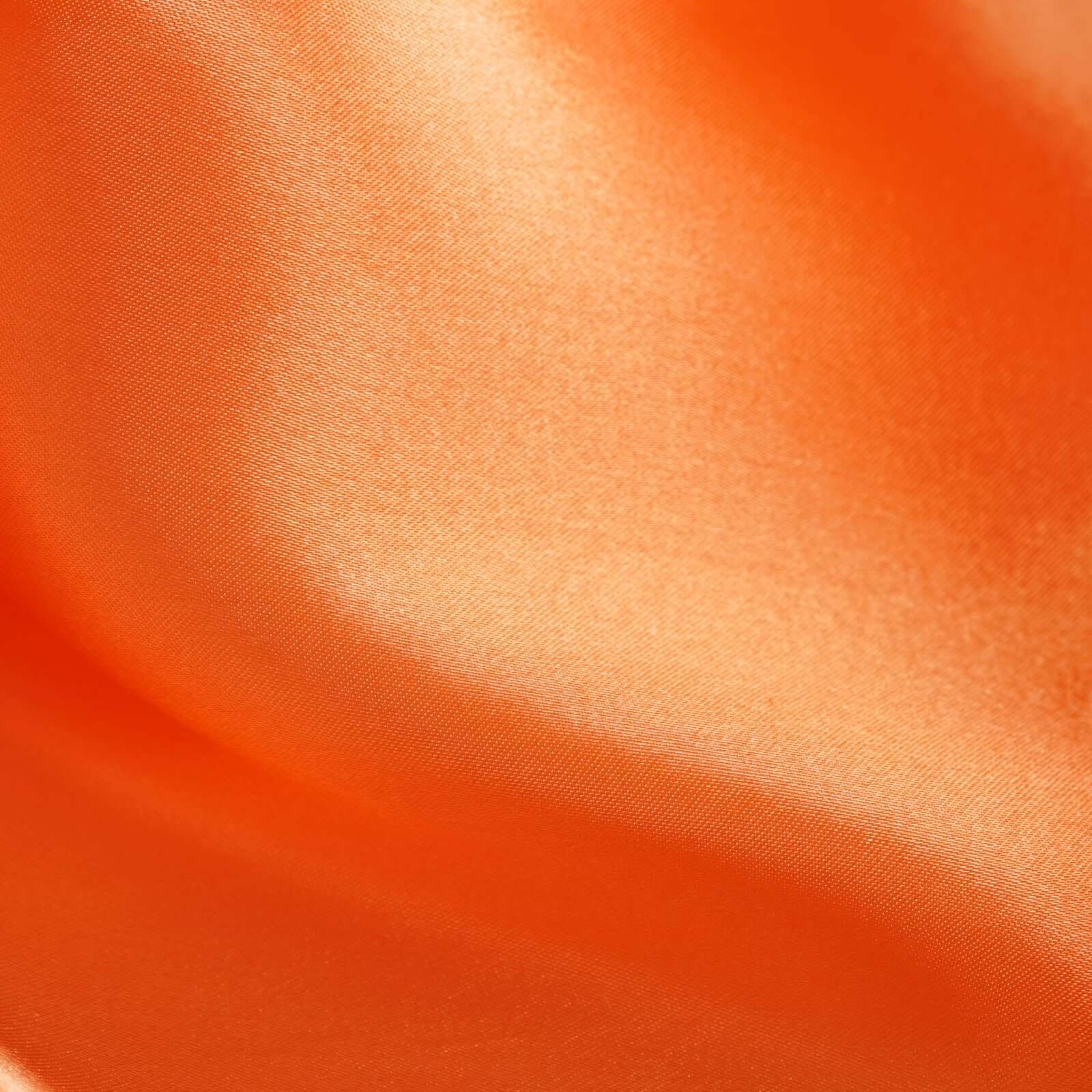Satin 12"x108" Table Runner Orange - Stylish Table Linen