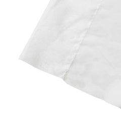 5ftx14ft Premium White Chiffon Curtain Panel, Durable Flame Resistant Backdrop Ceiling Drapery With Rod Pocket