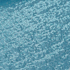 Sequin 12"x108" Table Runner Serenity Blue - Glittering Design