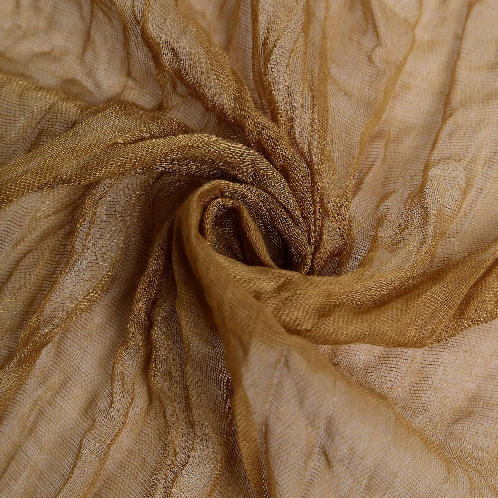 5 Pack Gauze Cheesecloth 24"x19" Napkins Taupe Reusable Dinner Napkins