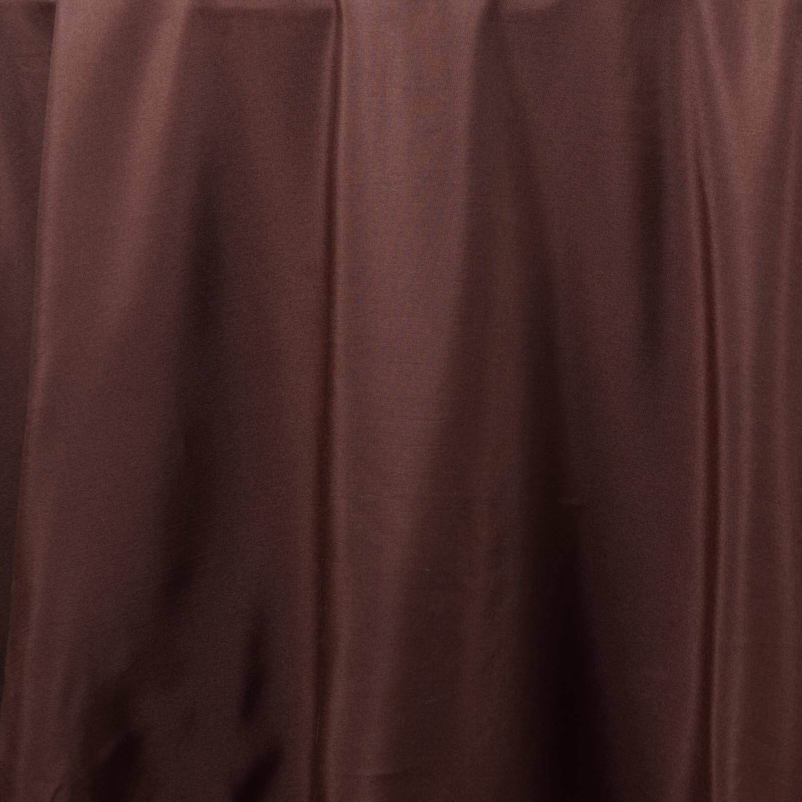 Polyester 108" Round Tablecloth Chocolate - Wrinkle-Resistant Table Cover