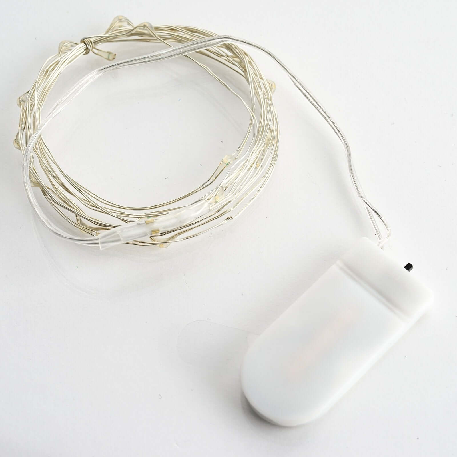 20 LED Micro Fairy String Lights Starry Bright Design Warm White - Battery Operated Party Accent 90"