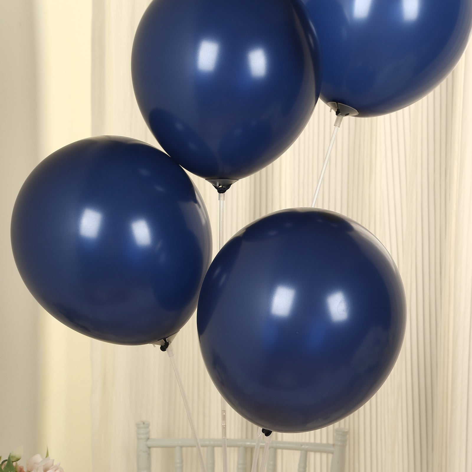 50 Pack Navy Blue Biodegradable Balloons, 12" Thickened Extra Strong Eco-friendly Latex Helium Party Balloons